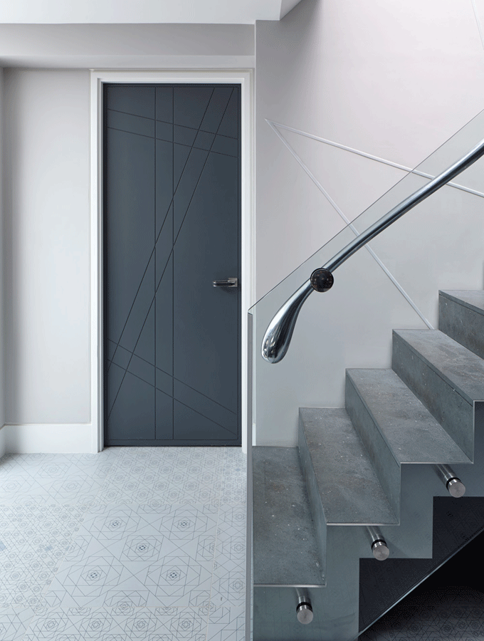 contemporary door in modern home internal