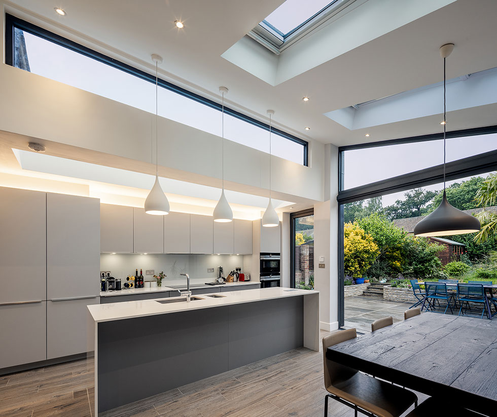 glazing in house extension