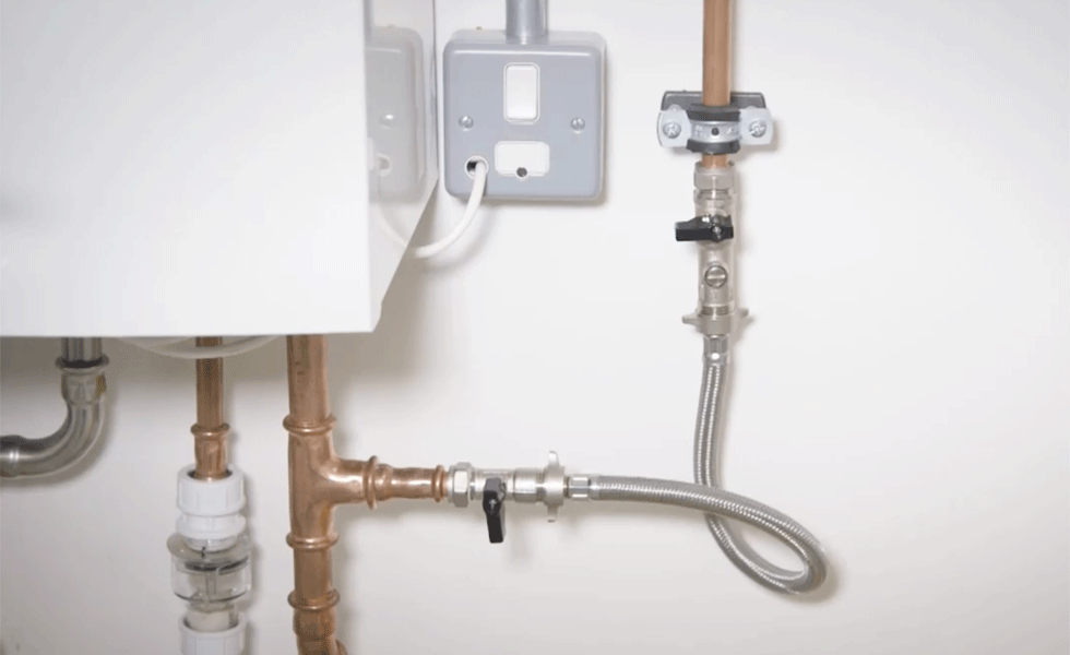 coil plugged into boiler ro repressurise