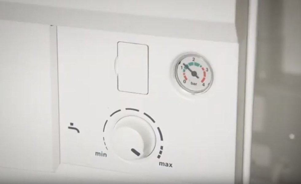The correct boiler pressure for a domestic dwelling is around 1 bar