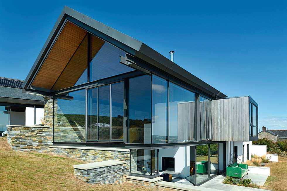 Cantilevered box extension creates a contemporary look