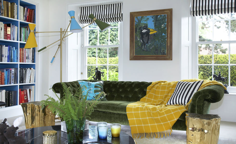 Bold living room design