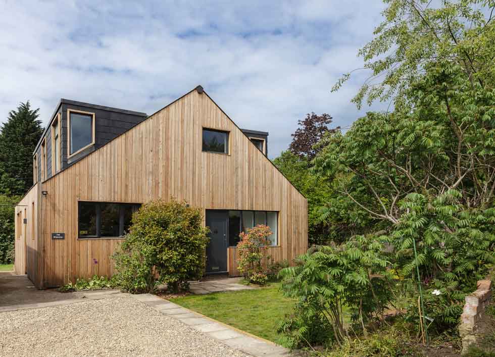 Vetical timber cladding