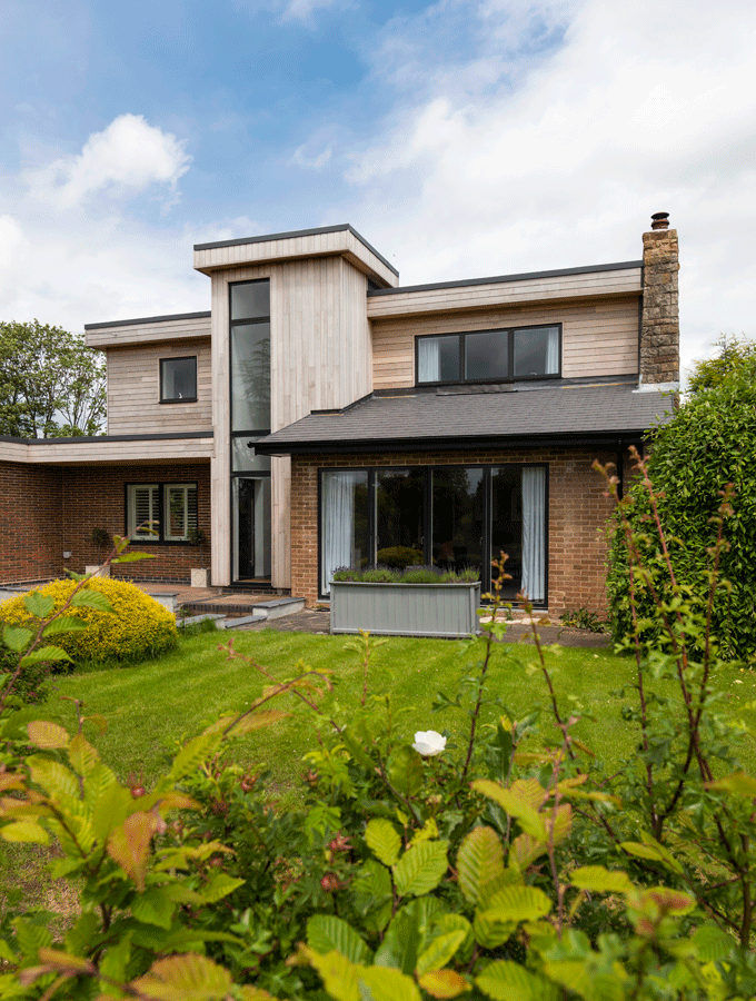 semi detached house with renovated windows