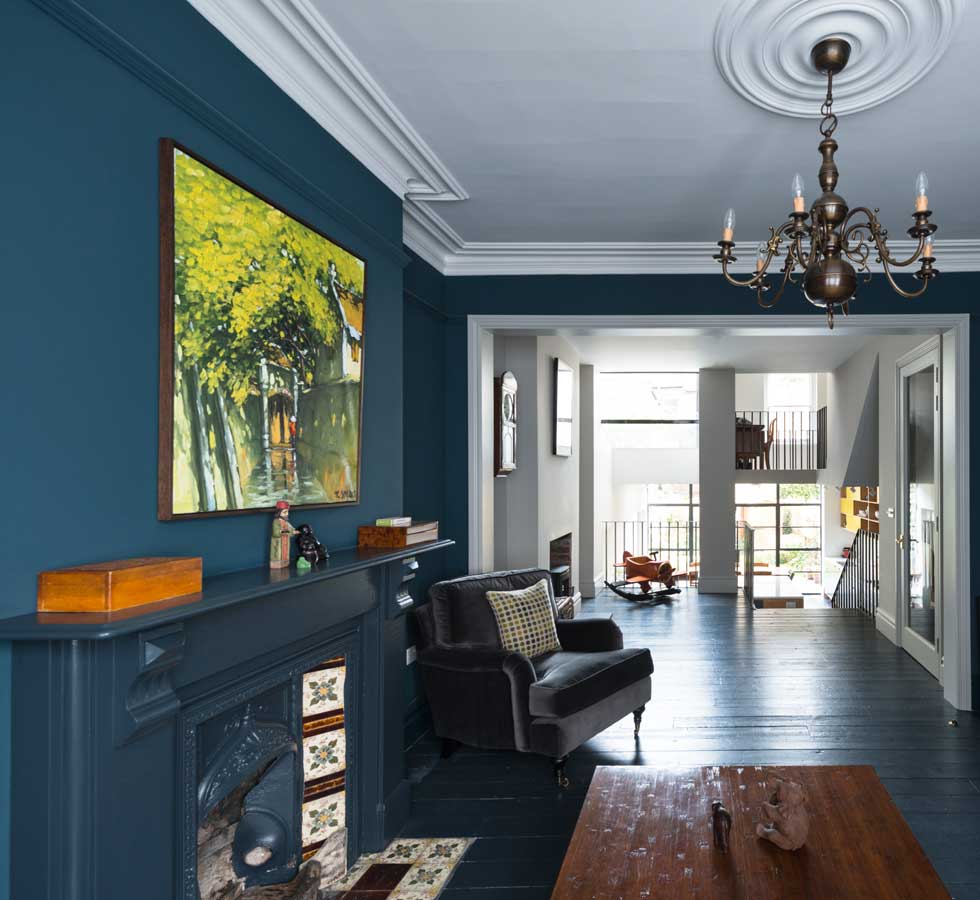 Moving between double-height and lower ceiling heights can help to create the illusion of cosy snugs even in open plan homes