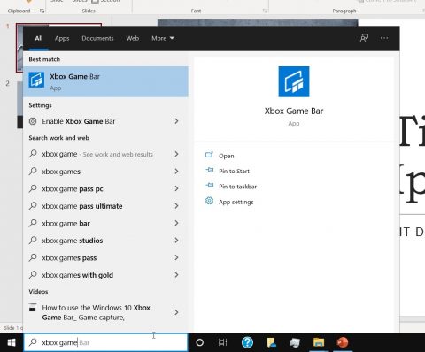 How to use Xbox Game Bar in Windows 10