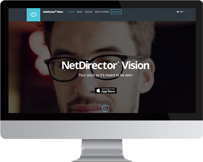 NetDirector Vision website in Mac