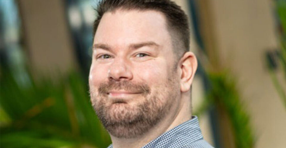 A headshot of Adam Sutherland to illustrate his discussion on initiatives in IV safety to drive innovation and improvement