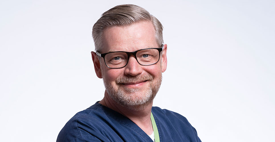 A headshot of Matthias Hellberg-Naegele to illustrate his discussion on occupational safety and hazardous drugs, which is sponsored by BD