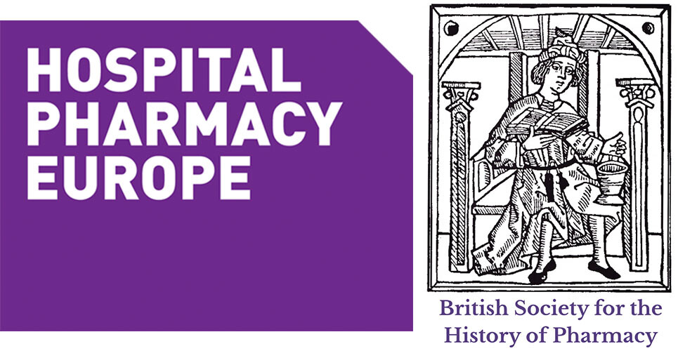 Hospital Pharmacy Europe and the British Society for the History of Pharmacy logos