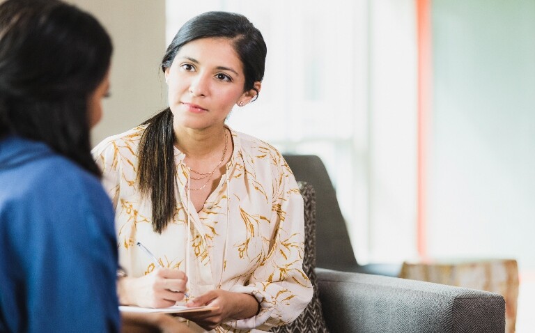 Consultation with patient