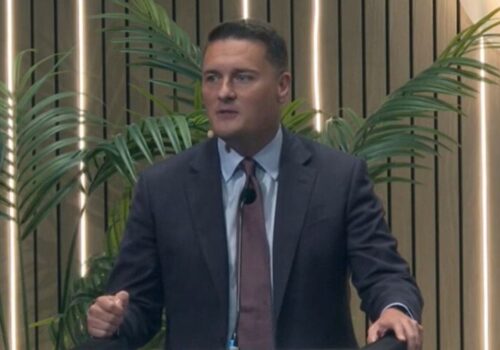 Wes Streeting speaking at NHS Confed Expo