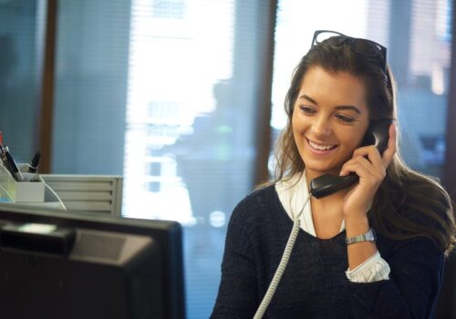 Care coordinator on the phone