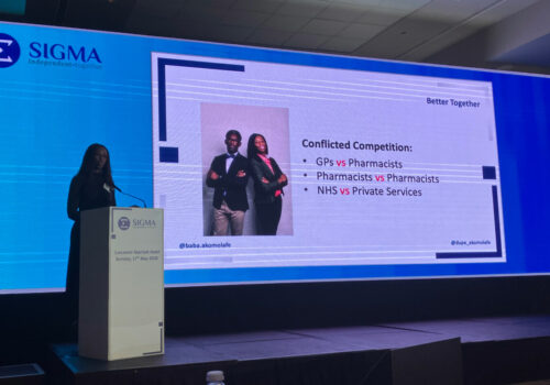 Dr Dupe Akomolafe presenting at the conference