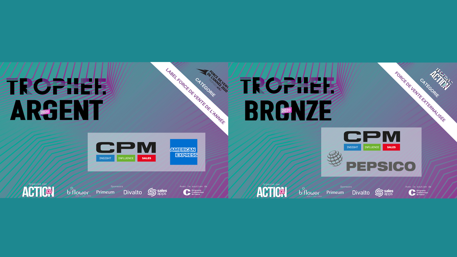 Deux récompenses pour nos équipes lors des Trophées ActionCo 2020