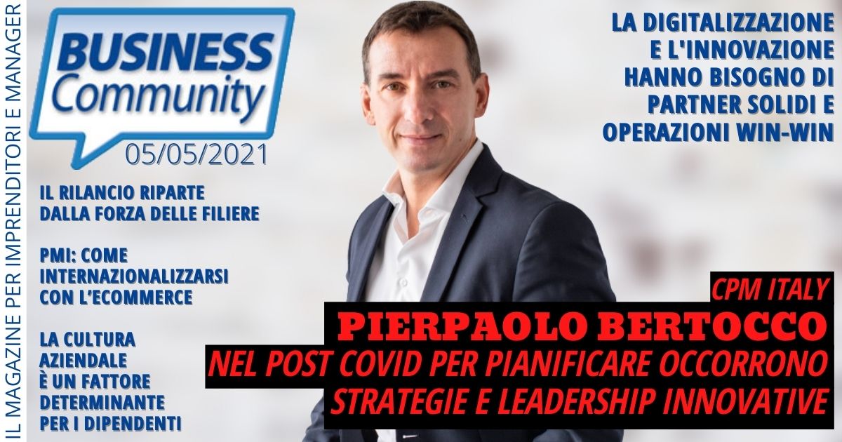 Business Community: Pierpaolo Bertocco “L’outsourcing della forza vendita porta a maggiore agilità ed elasticità”