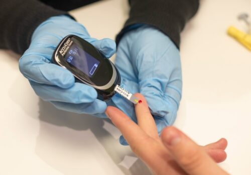 Testing blood glucose