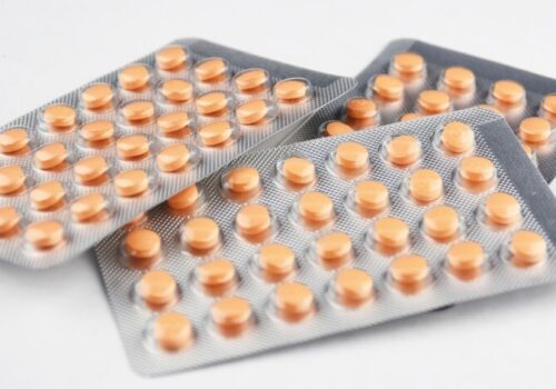 Three packets of medication