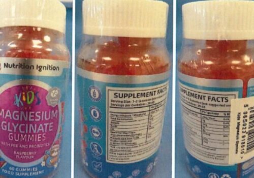Three photos of the magnesium gummies