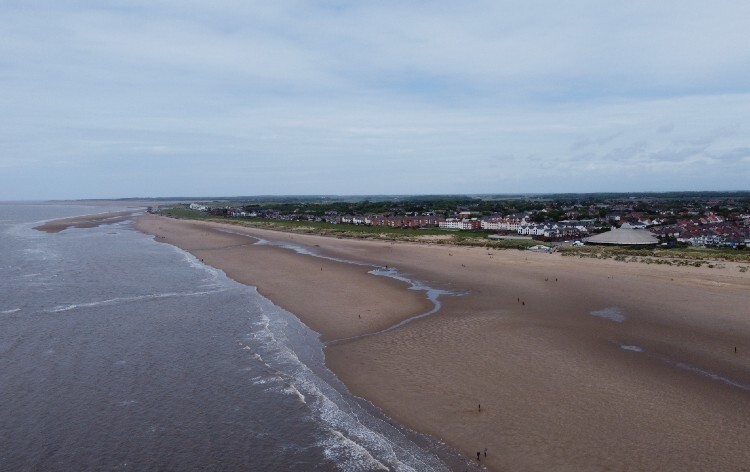 Crosby beach near South Sefton