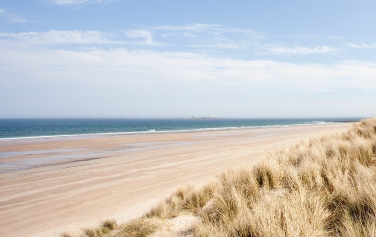 Beach at Bamburgh, Northumberland, UK