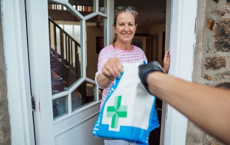 Patient receiving medication