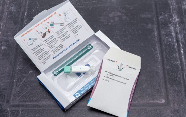 Bowel cancer home test kits