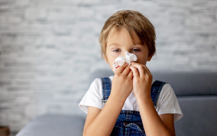 Child with flu