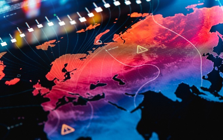 Global Warming Map Infographics