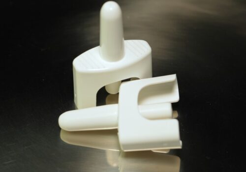 Naloxone nasal spray from emergency kit bag. Naloxone used for opioid drugs overdose. Rescue recovery medication for narcotic opiates or fentanyl overdose - stock photo