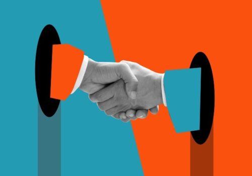 Handshake illustration