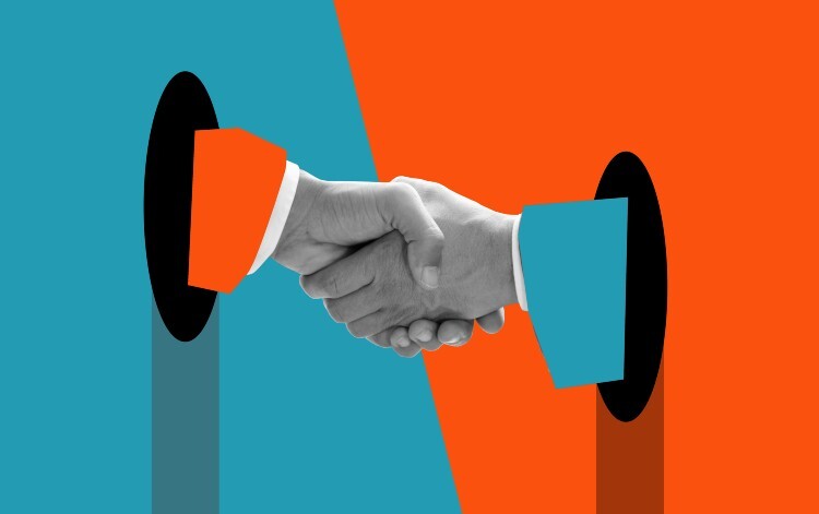 Handshake illustration