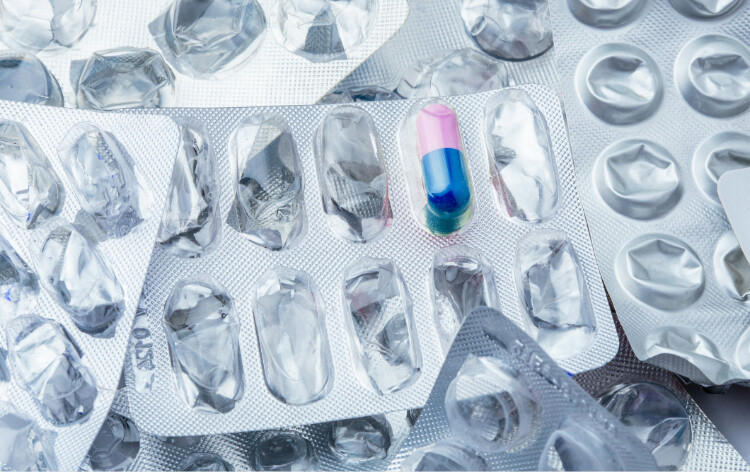 empty blister packs