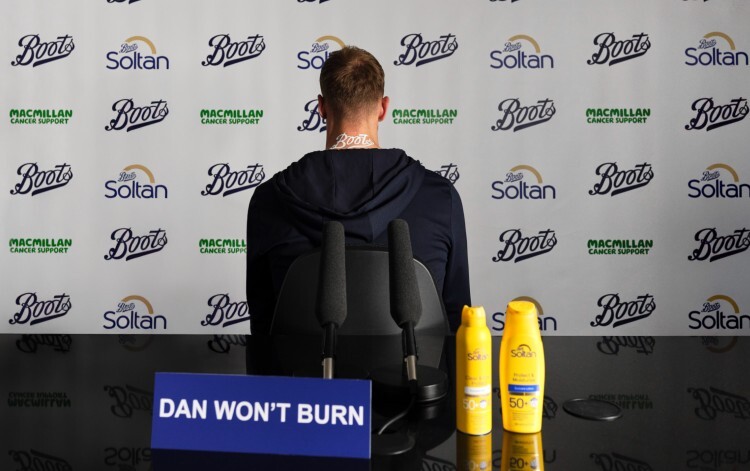 Dan Burn skin cancer campaign image