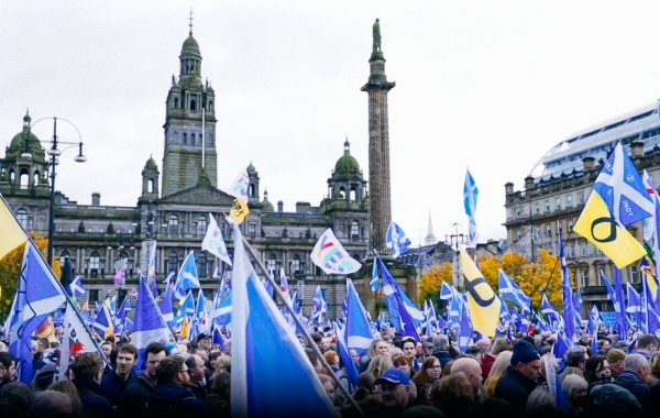 saltires in george square