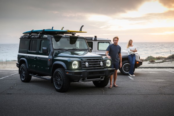 Laird Hamilton & Gabby Reece with their Grenadiers