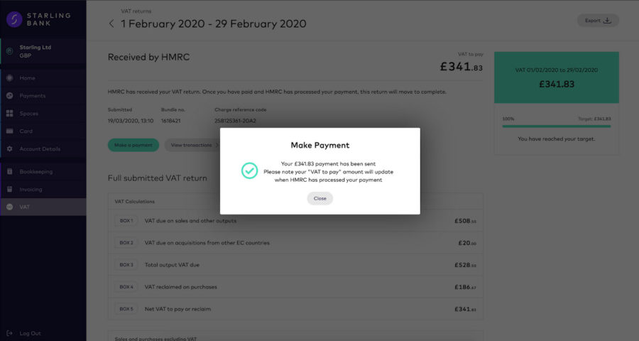 Monzo business account picture