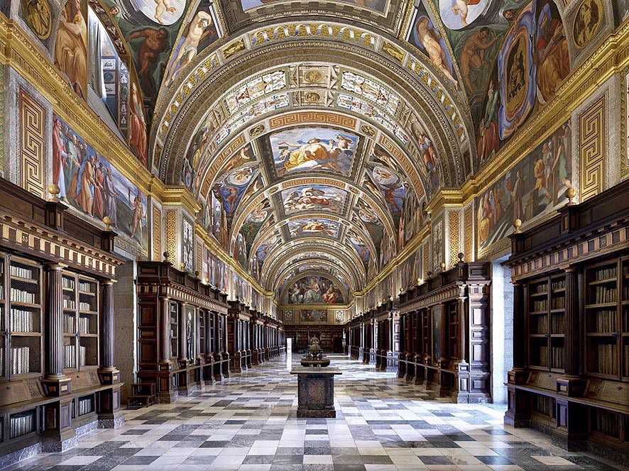 Biblioteca Escorial, Madryt, Hiszpania