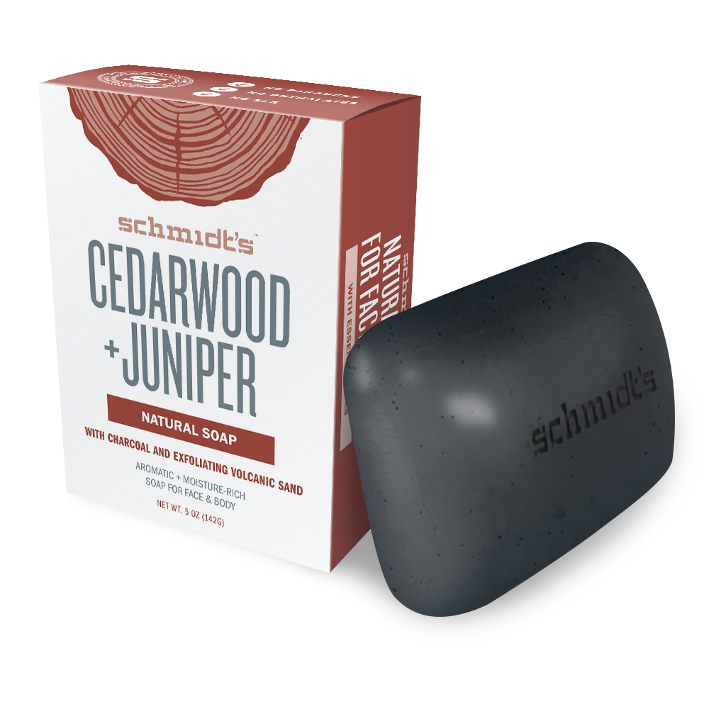 Schmidt's Cedarwood + Juniper - naturalne mydło w kostce