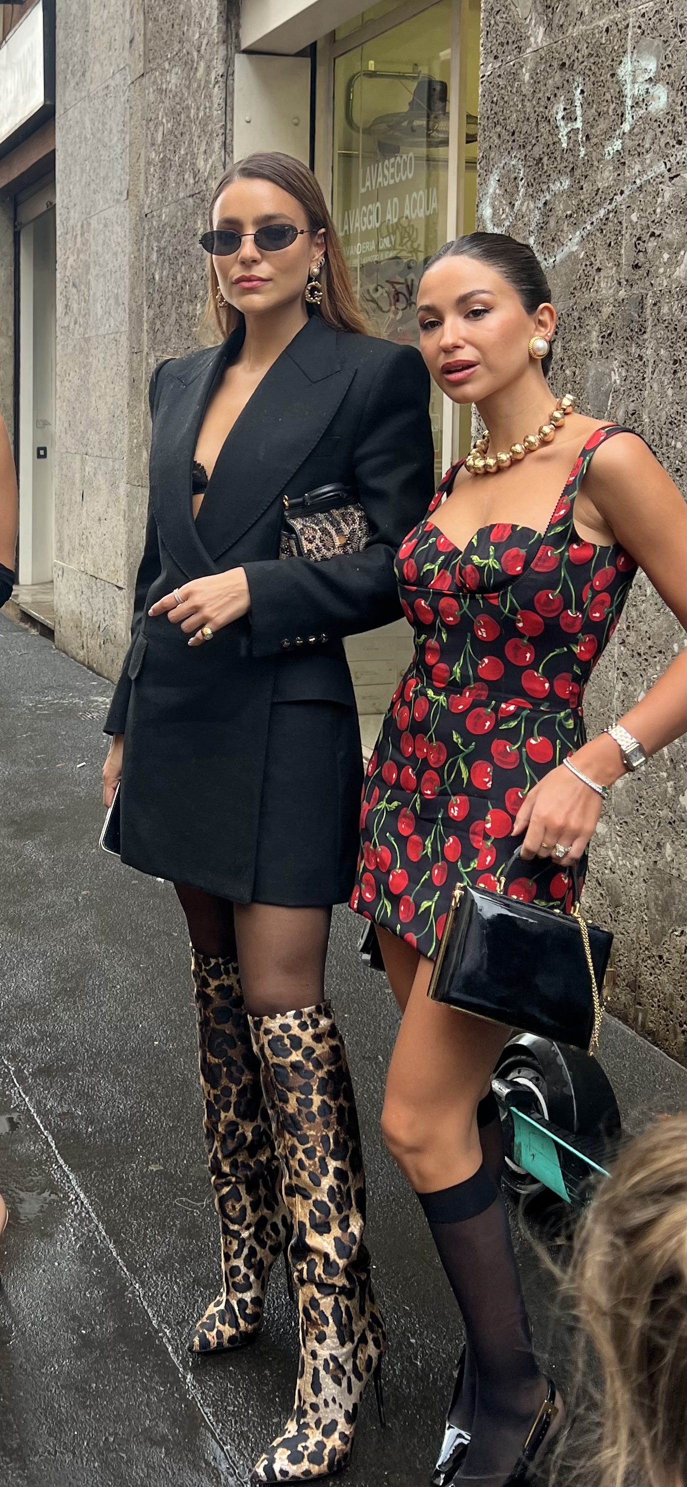 Goście po pokazie Dolce and Gabbana