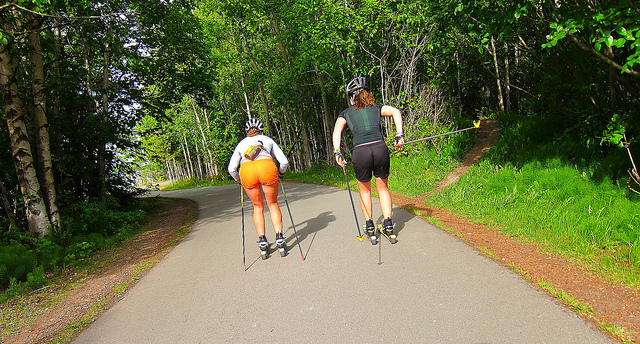 Roller-skiing Roller-skiing