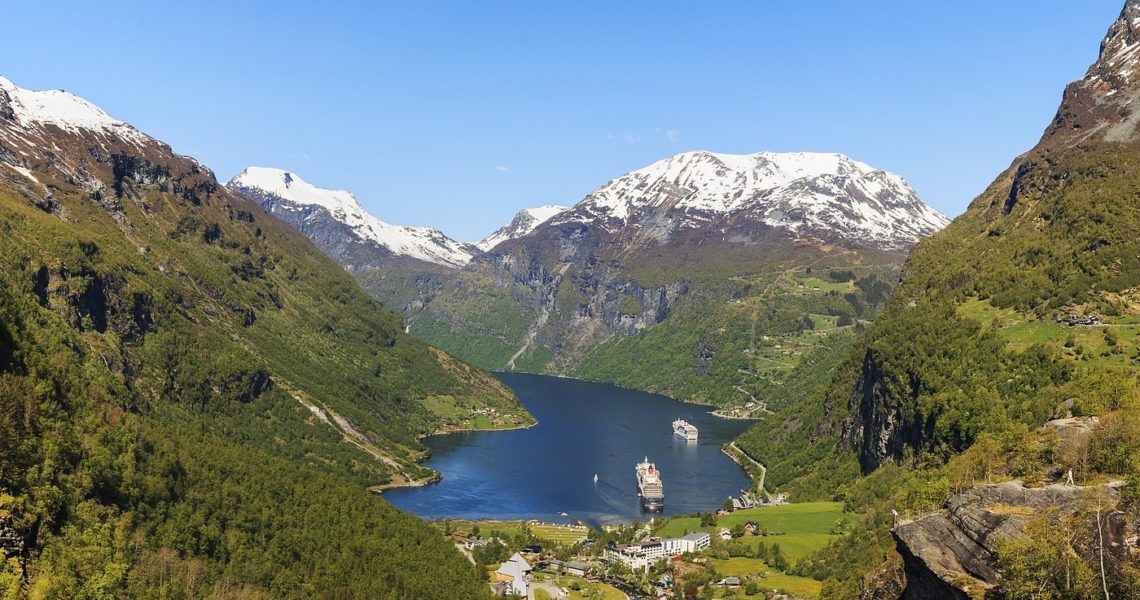 Famous view of the Geirangerfjord