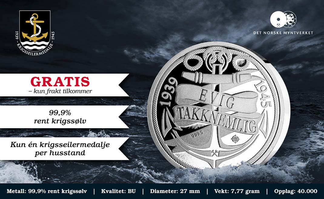 Norway war coin