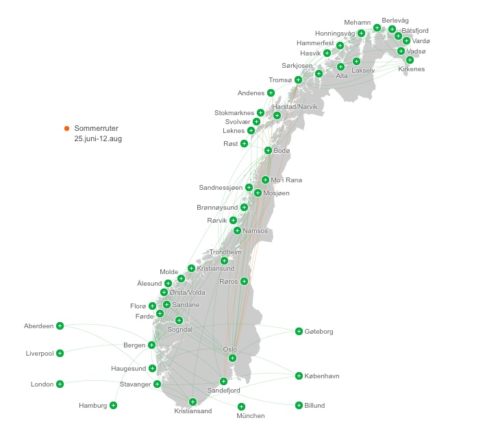 Widerøe destinations in Norway: A complete route map