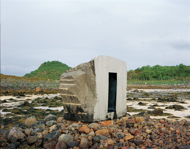 The Eye in Stone sculpture in Lødingen, Norway