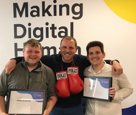 Ashley and Tom are announced as June's Boxers of the Month 80D34163 CD0B 45FE 8CCD 36037E1BE7B7 280x238