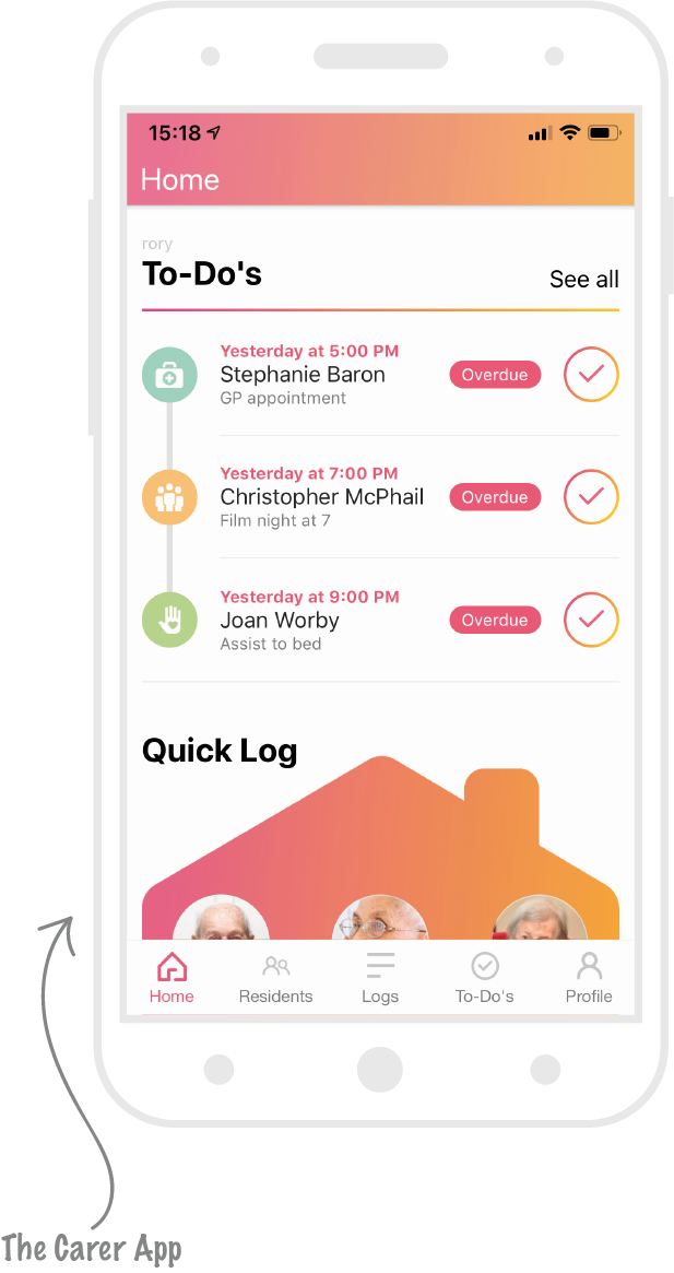 Log my Care Free Care Plan Software and App