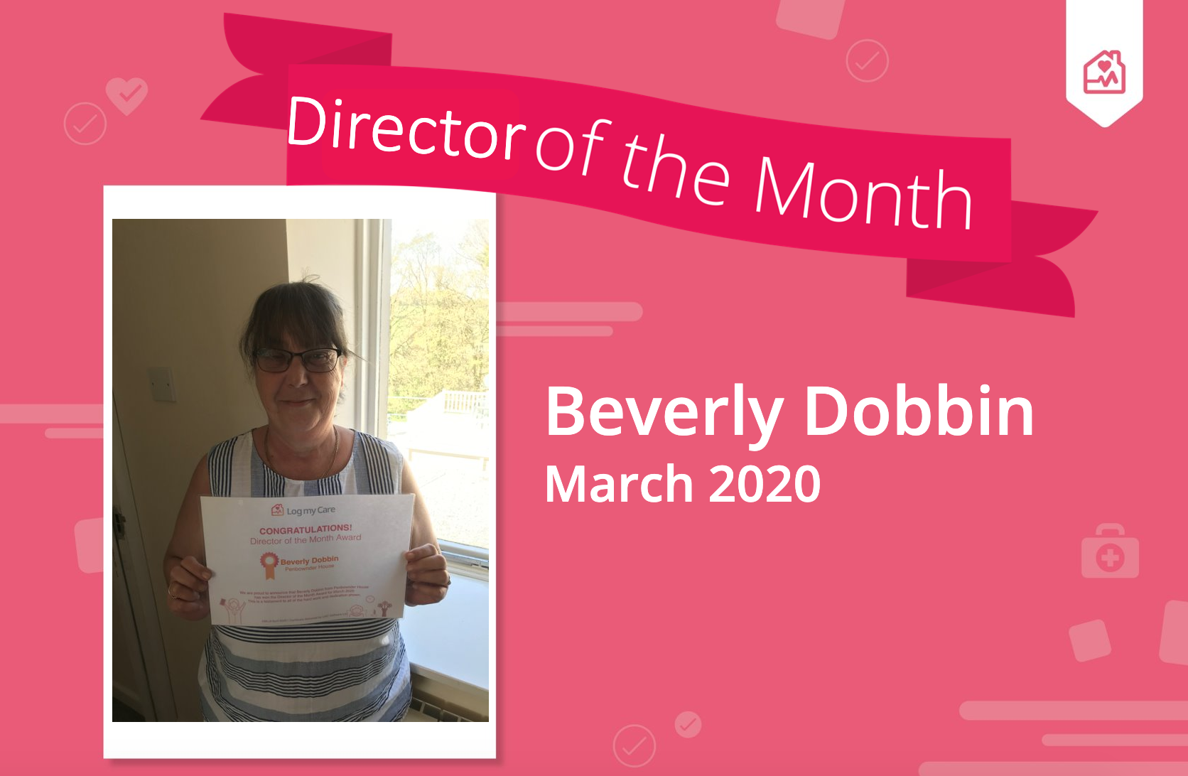 Carer of the month 2018 Debbie Jawo