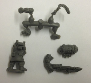 Flame on! The Marauder Pyro also gets a bag to himself, but that's because no one wants to travel in an enclosed space with a tank of inflammable material.