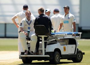 The Ben Rohrer incident in 2014 was the eye-opener that led Masuri to reassess the safety of its helmets© Getty Images and Cricket Australia